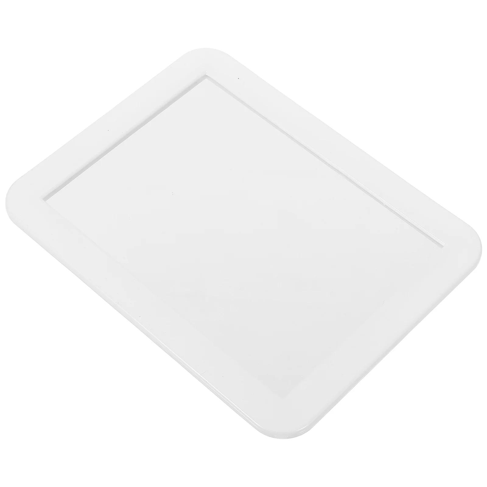

Aesthetic Plastic Magnetic Makeup Mirror Rectangular Multi-purpose That Can Be Attached to Iron Cabinet (white)