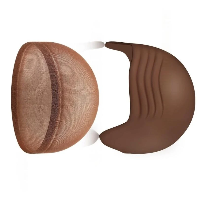 Q39C Bald Caps for Adults Kids Makeup Bald Head Caps Fake Bald Halloween Cosplay Costume Accessory Men Women Gifts