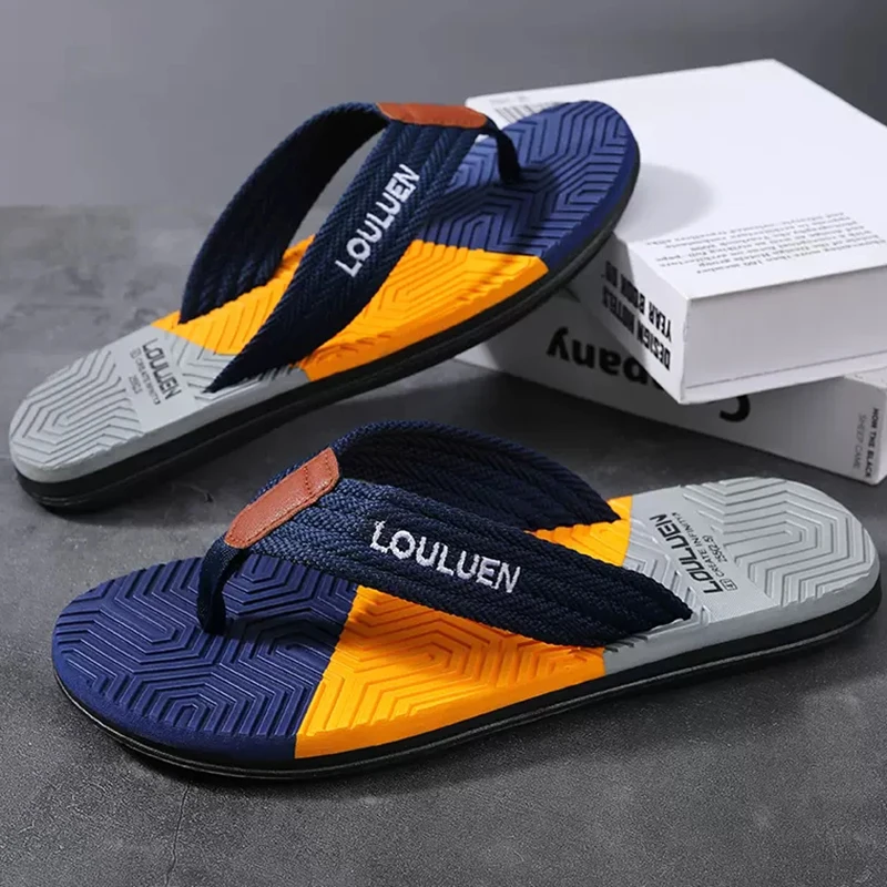 High Quality Brand Men Flip Flops Summer Beach Flip Flops Men Fashion Breathable Casual Beach Men Slippers Summer Outdoor