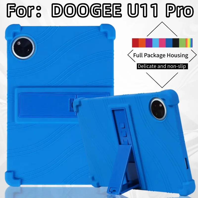

Shockproof Soft Silicone Portable Tablet Case for DOOGEE U11PRO 11 inch with Stand Casual Protector Case