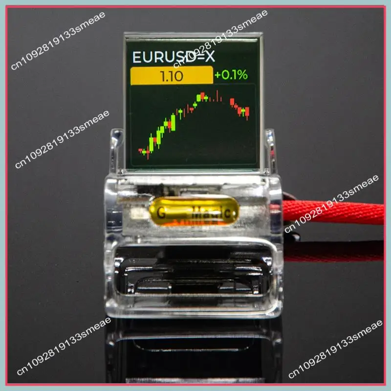 N94R Bitcoin Stock Ticker Monitor Wetter Digital Display Uhr Personalisierte GIF Bild Wiedergabe Integrierte Gyro Sensor Uhr A