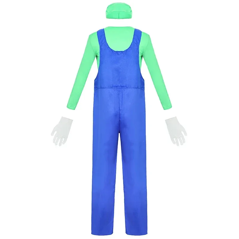 하니 2025 할로윈 카니발 성인 남성 재미있는 슈퍼 게임 코스프레 의상 루이지 브라더스 배관공 크리스마스 팬시 드레스 ☆ ★ ww를 입력하세요.