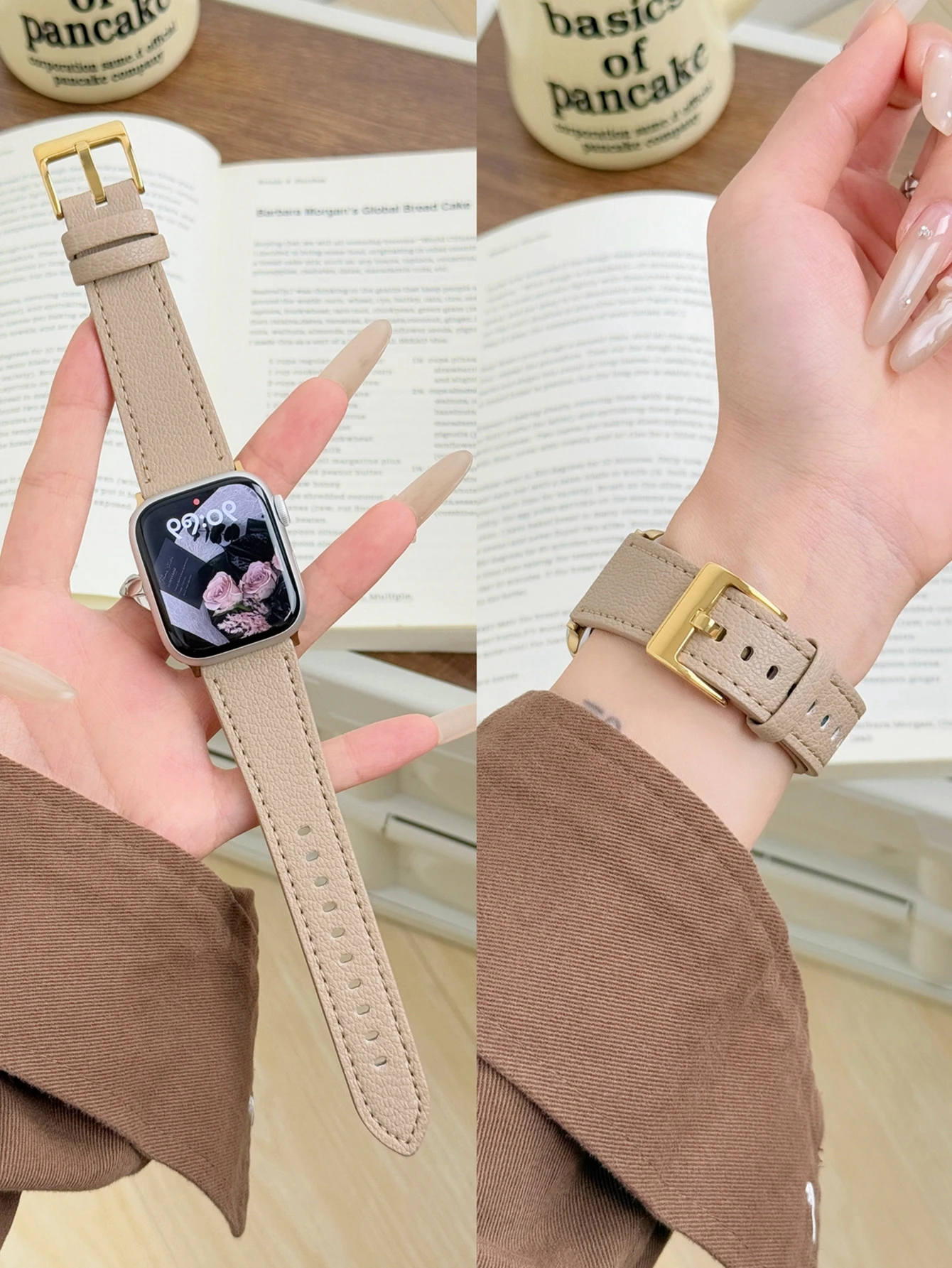 Lederschlaufe für Apple Watch Band für Frauen Sport Correa 38mm 40mm 41mm 42mm 44mm 45mm 46mm 49mm, Armband für IWatch – Detail 10