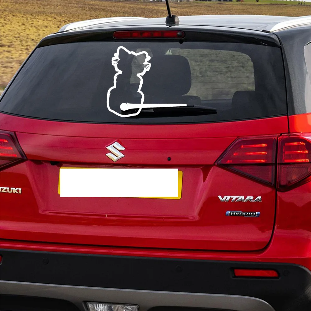 

Beautiful Dog Vinyl Sticker For Auto Wiper Decor PVC vehicle Decal Removable Car Body Stickers