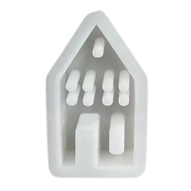 Q1JB House Shaped Resin Molds Church Building Resin Molds House Molds