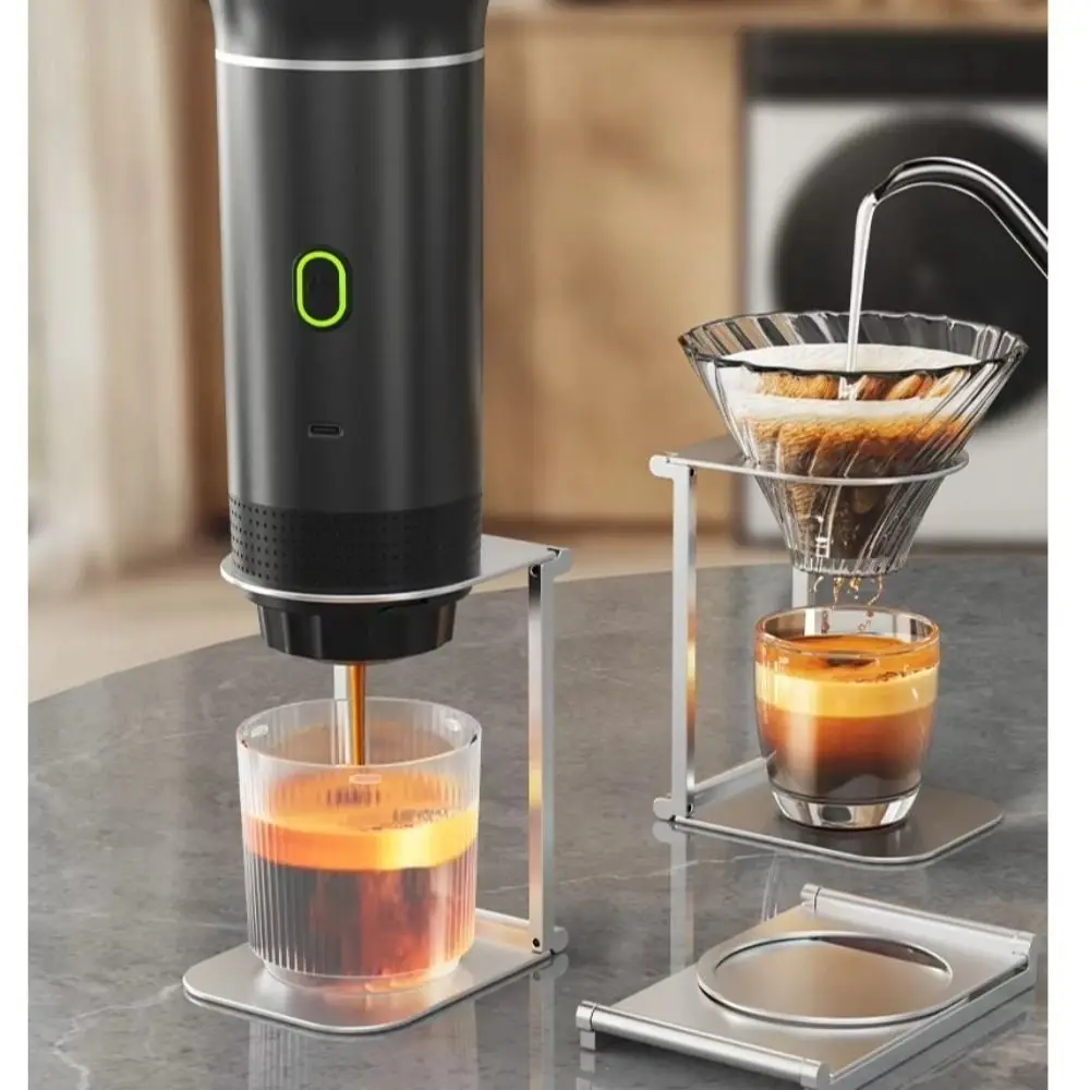 Hot Foldable Coffee Machine Stand Portable Aluminum Alloy Drip Filter Holder Sturdy Durable Espresso Machine Accessories