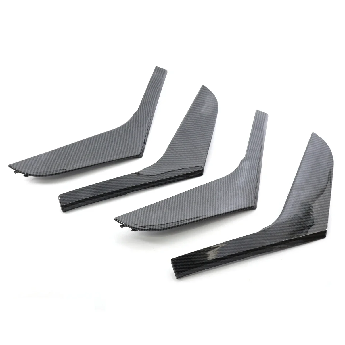 4Pcs/set Carbon Look Car Interior Door Armrest Handle Strips Cover For VW Volkswagen GOLF 6 Mk6 2009-2013 5K4868039A 5K4868040A