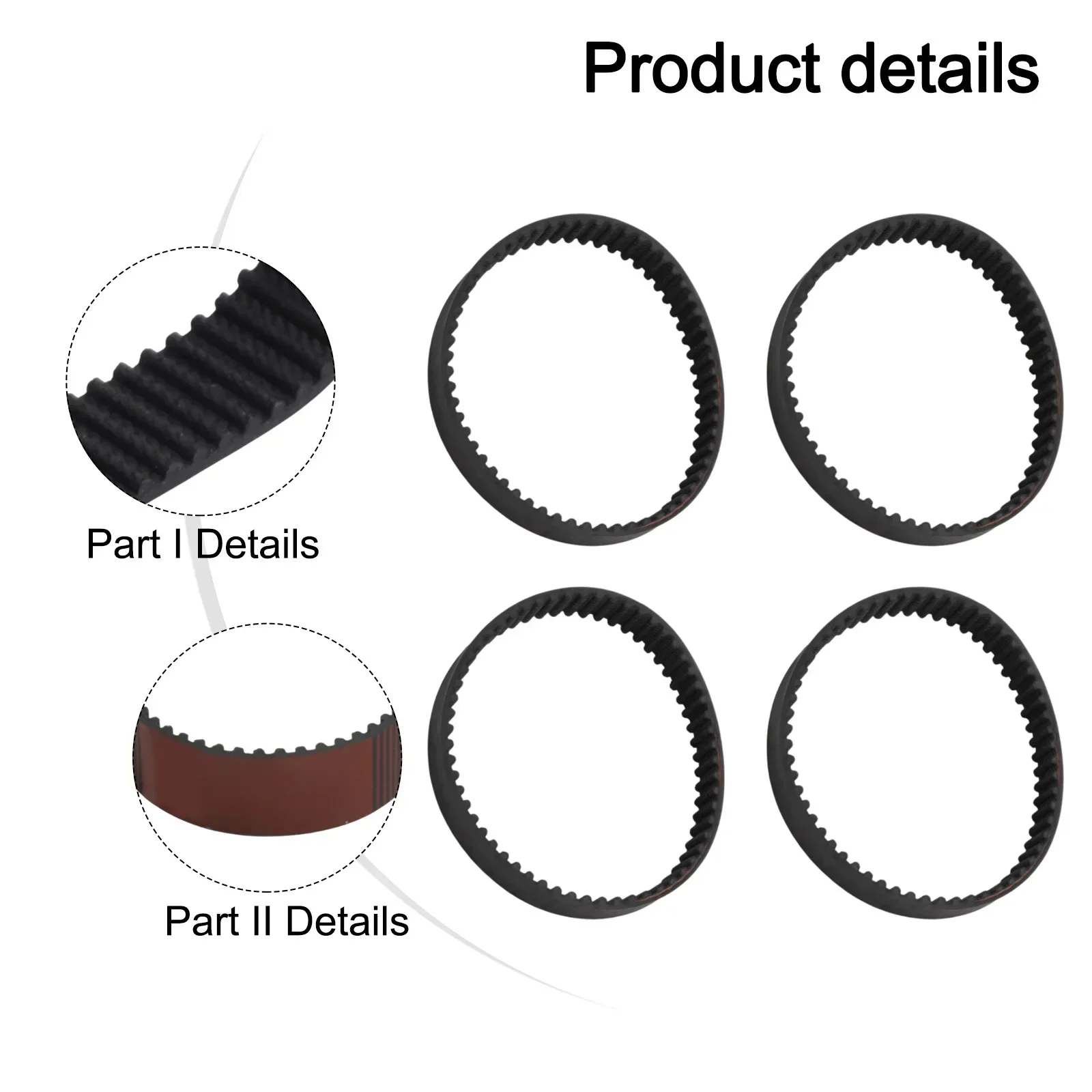 Restore Optimal Functionality with 32483002 Transmission Electric Planer Belts for KW713 BD713 kw715 Pack of 4
