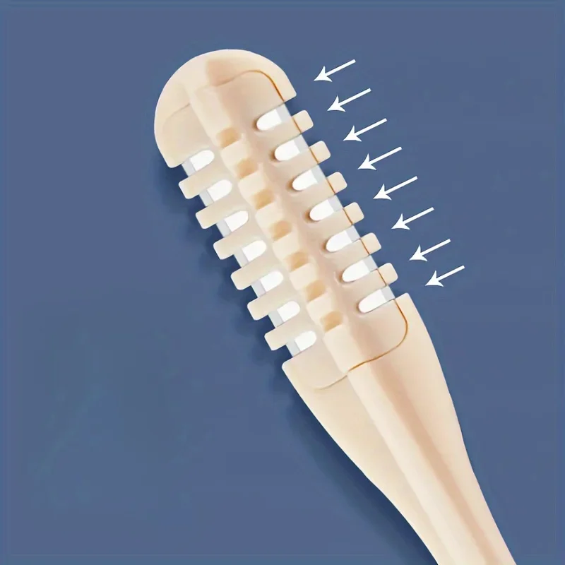 2/4pcs Easy-Clean Manual Nose & Ear Hair Trimmer Set - Battery-Free, Perfect For Teens & Adults Clean nose hair trimmer