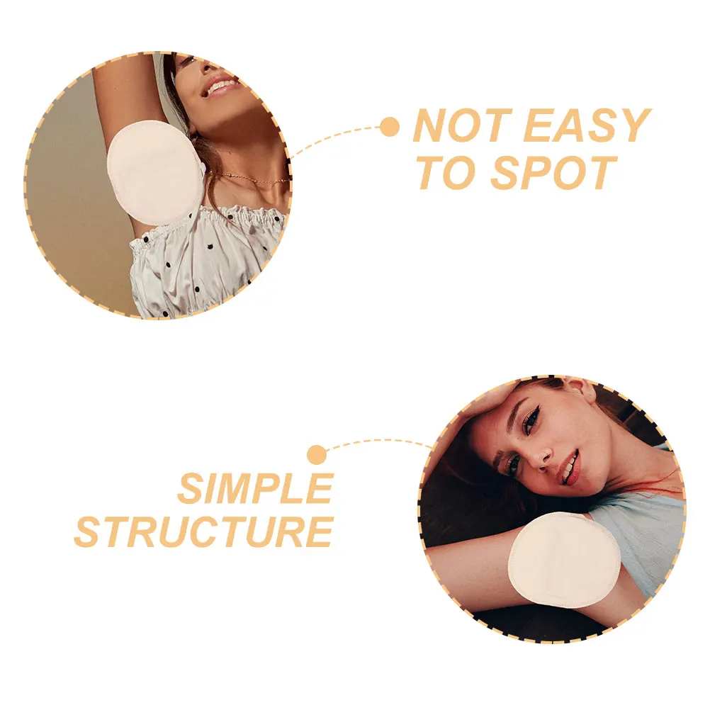 

4 Pcs Underarm Sweat Pad Quick Dry Absorbent Shield Women Armpit Reusable Polyester Mesh Design Sweating Solution