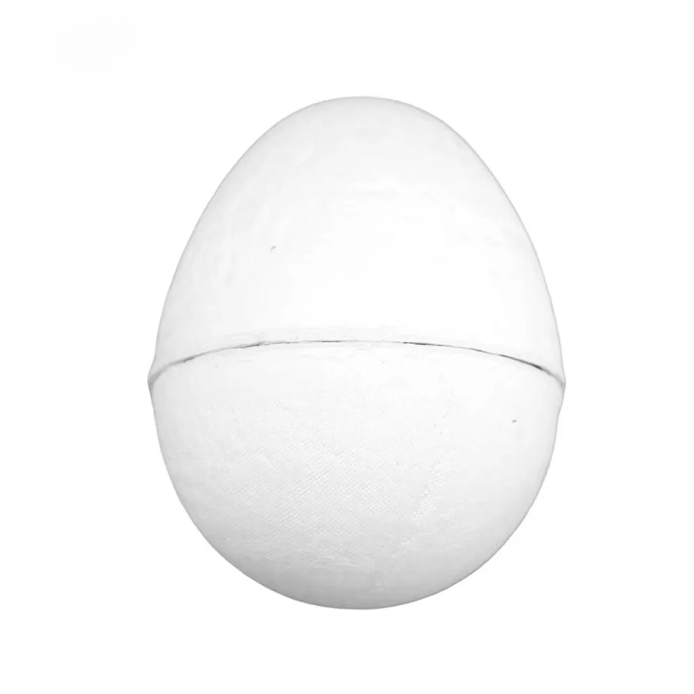 Unpainted Craft Easter Paper Eggs Adorable Simulated DIY Easter Eggs Blank Decorative Paper Pulp Egg Family Bonding Activity