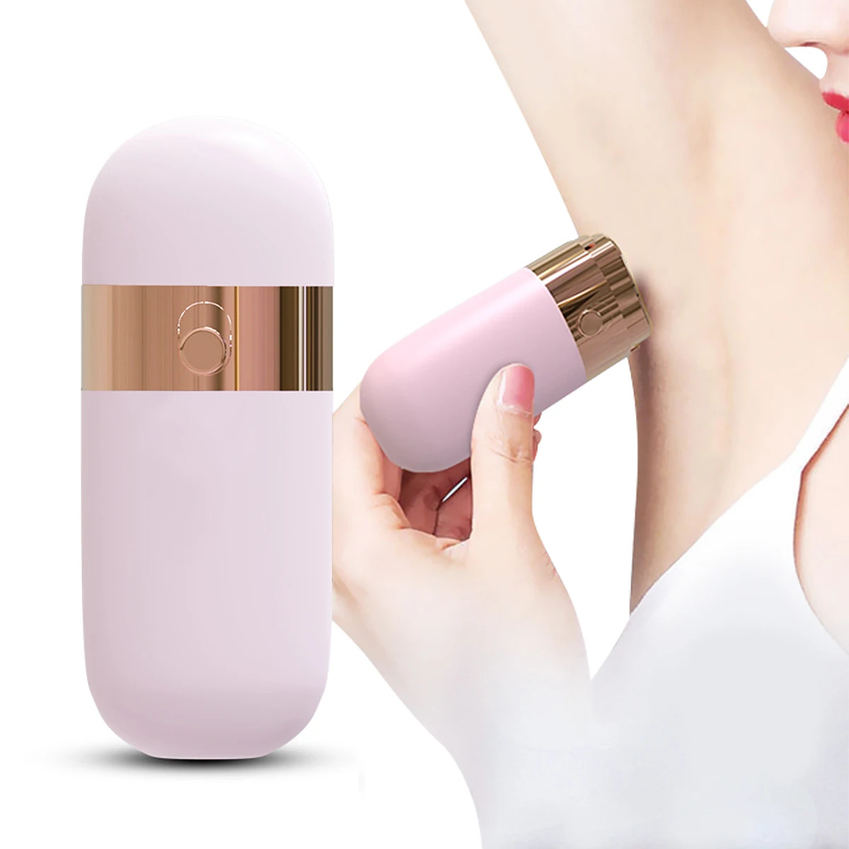 ماكينة حلاقة صغيرة محمولة LED ماكينة حلاقة كهربائية مكشطة جافة ورطبة ذات الاستخدام المزدوج ماكينة حلاقة للسيارة والسفر والمكتب #1