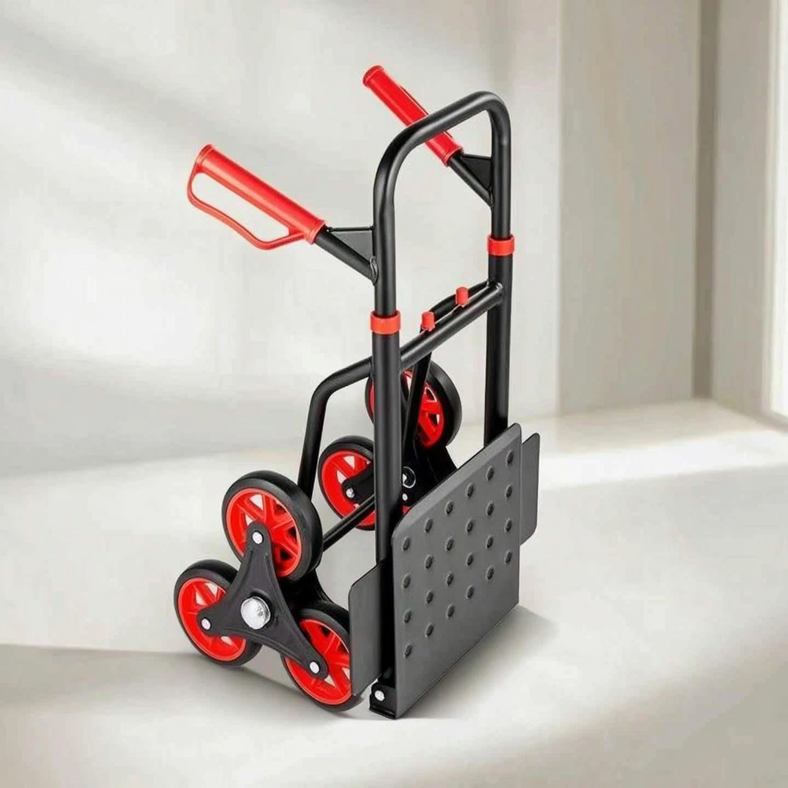 Stair-Climbing Hand Truck All-Terrain Folding Hand Truck Stair Climbing Cart Ergonomic Slip-Resistant for Delivery Drivers