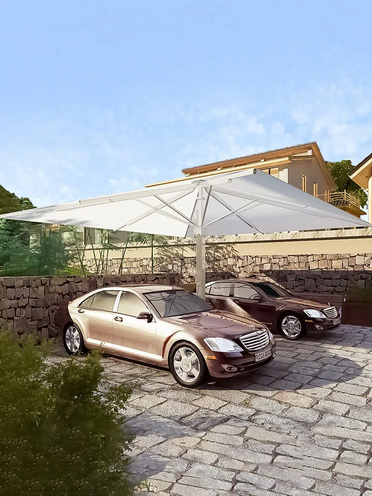 High-end outdoor parasol five-star hotel villa villa commercial leisure commercial aluminum alloy beach umbrella