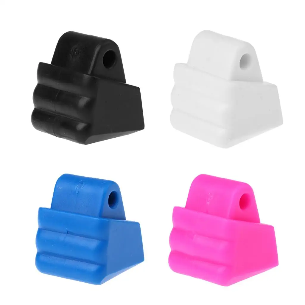 Wear Resistance PP Inline/ Roller Skate Toe Stops Stopper Replacement 4.5cm White/Black/Rose Red/Blue