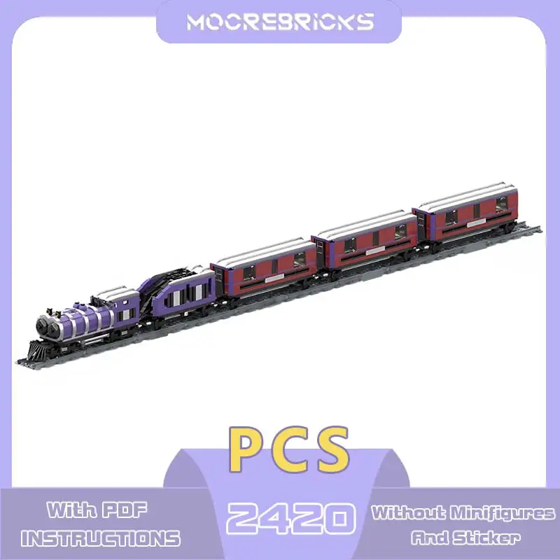 Popular Train Games Railway Transport Vehicle Model Freight Carriage Assembly Building Blocks Toy Bricks  Children's Puzzle Gift