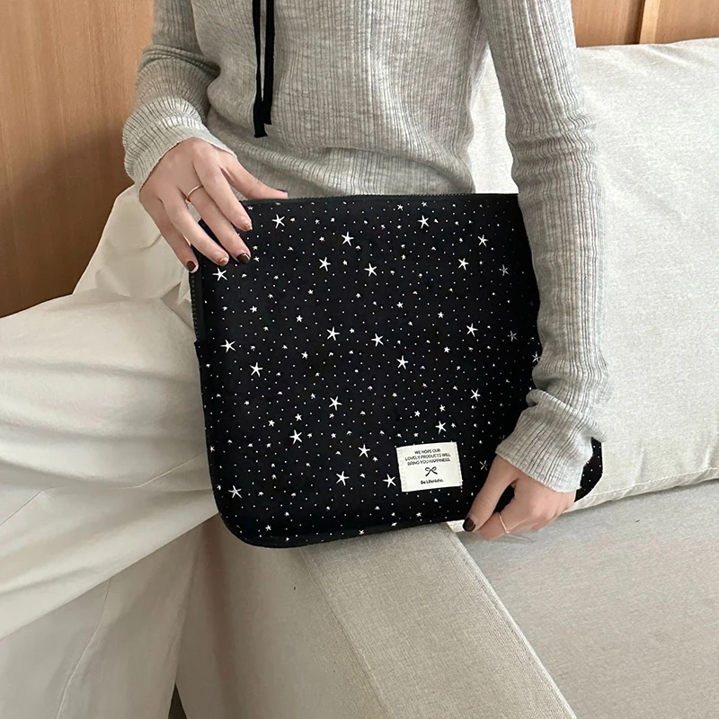 

Women Star Laptop Computer Sleeve Bag For Macbook For Lenovo Thinkpad For DELL For HP For IPad Pro Tablet Notebook Handbag