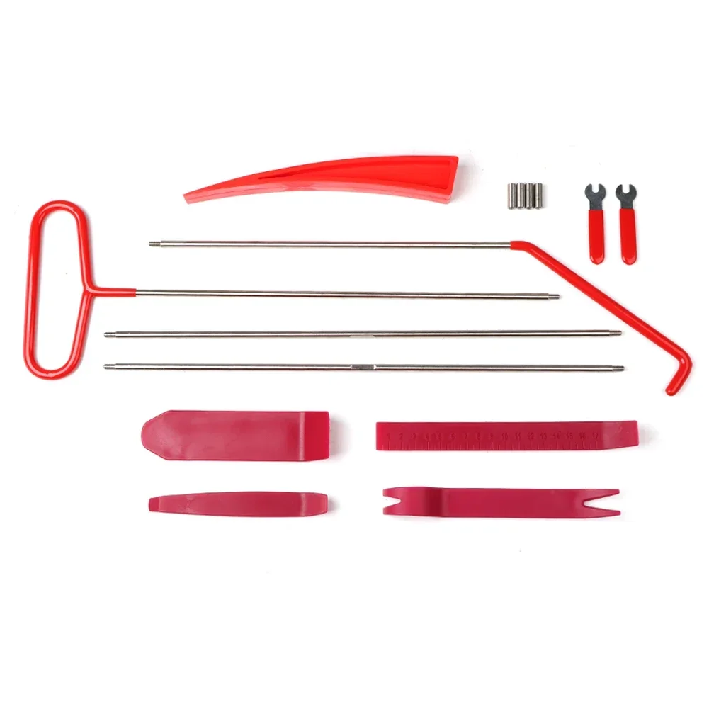 

18 шт., инструменты для фиксации открытия окна, двери, длинные наборы с сумкой для переноски, набор инструментов для двери автомобиля, надувной воздушный насос