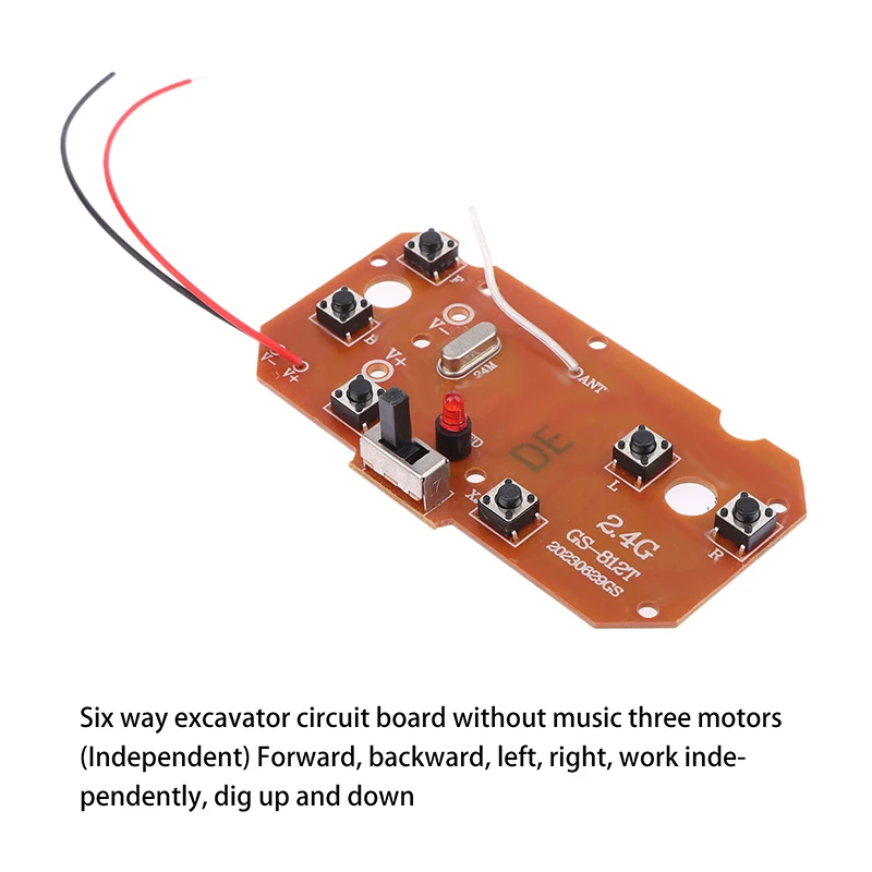 1 Set 2.4G 6CH Transmitter & Receiver PCB Board, 27MHz RC Car Remote Control Circuit Spare Parts