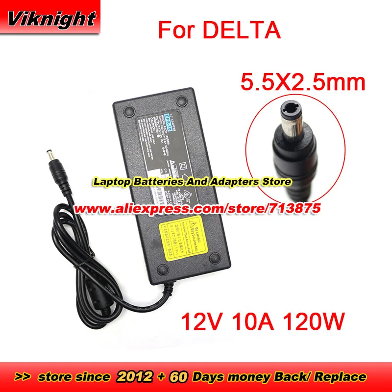 Genuine ​EPS-10 AC Adapter for DELTA ADP-1210 BB EADP-120GRA EADP-96GB A 12V 10A 120W Efficiency Level V 5.5x2.5mm PA-1900-05