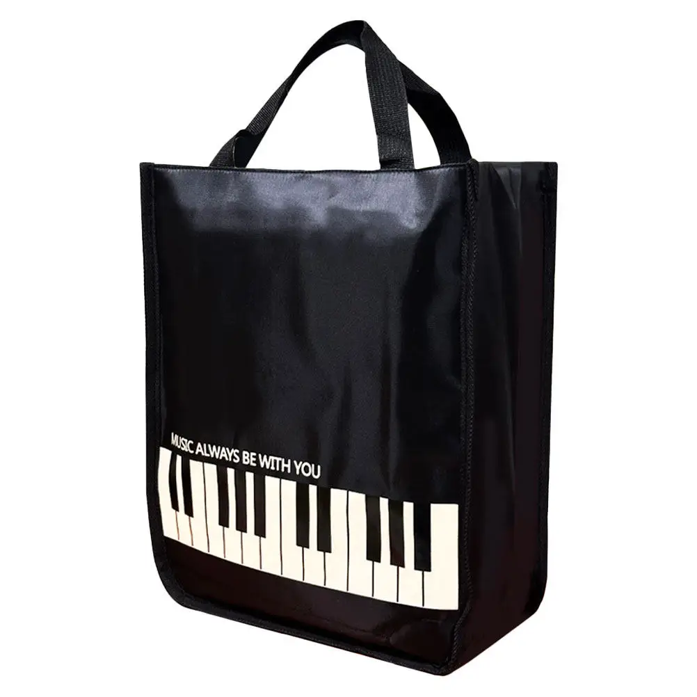 

Large Capacity Music Score Handbag Stylish Patterned Tote Bag for Women Sheet Music Storage Piano Violin Guitar Notes Holder