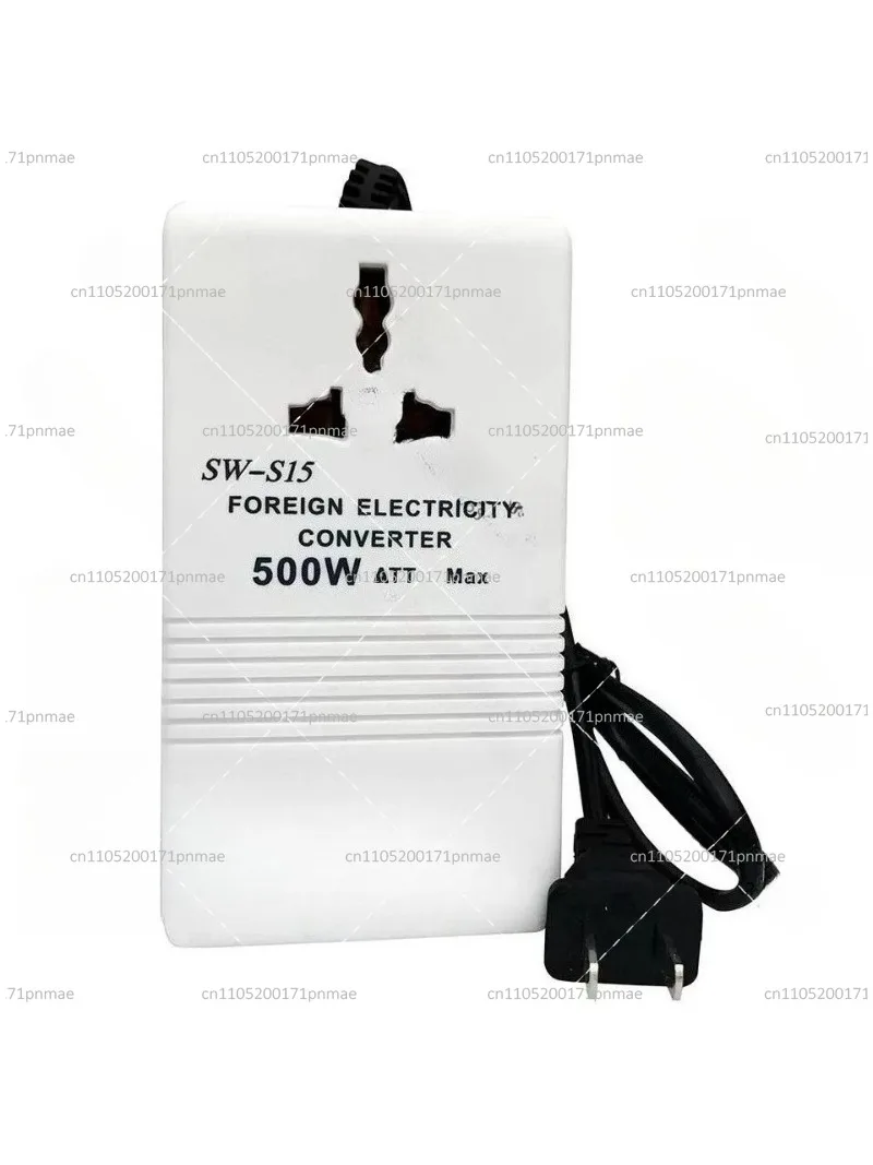 Universal Travel Adapter 220V to 110V Step Down Converter Dual Voltage Charger for Worldwide Use view 3