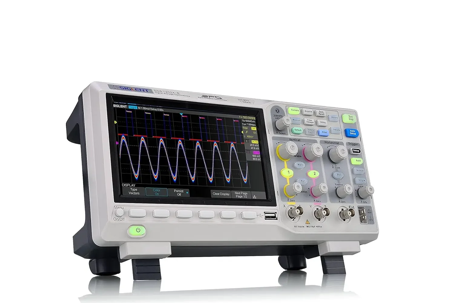 home.Technologies SDS1202X-E 200 mhz Digital Oscilloscope 2 Channels, Grey