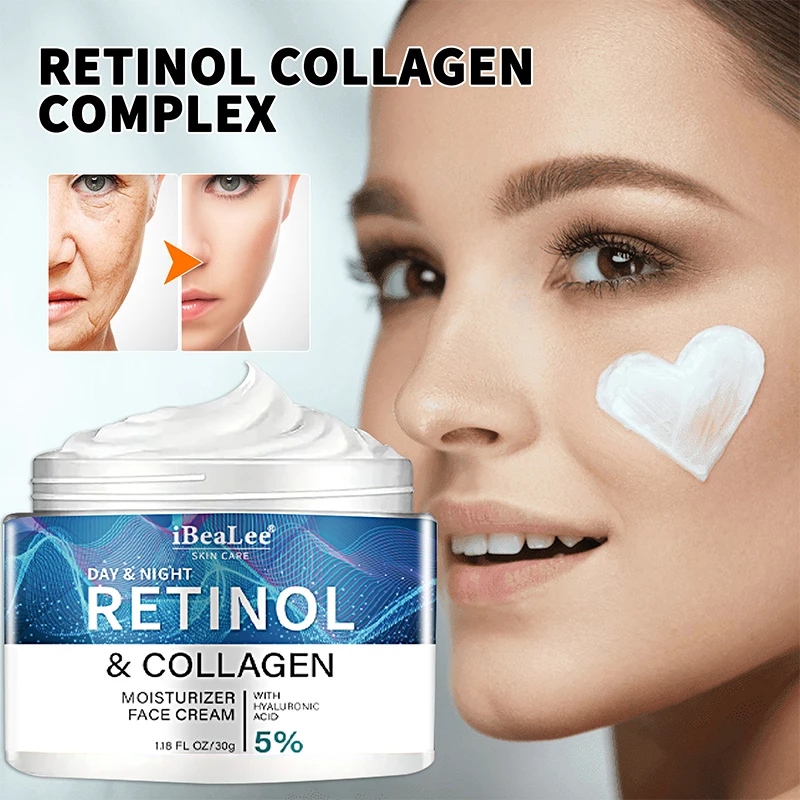 

Retinol Anti-wrinkle Face Cream Collagen Anti Aging Remove Facial Fine Lines Neck Wrinkles Whitening Moisturizing Brightening