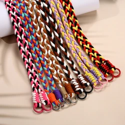 Fashion Colorful Nylon Mobile Phone Chain Long Hanging Neck Cellphone Hanging Rope For Women Men Anti-Drop Telephone Lanyard