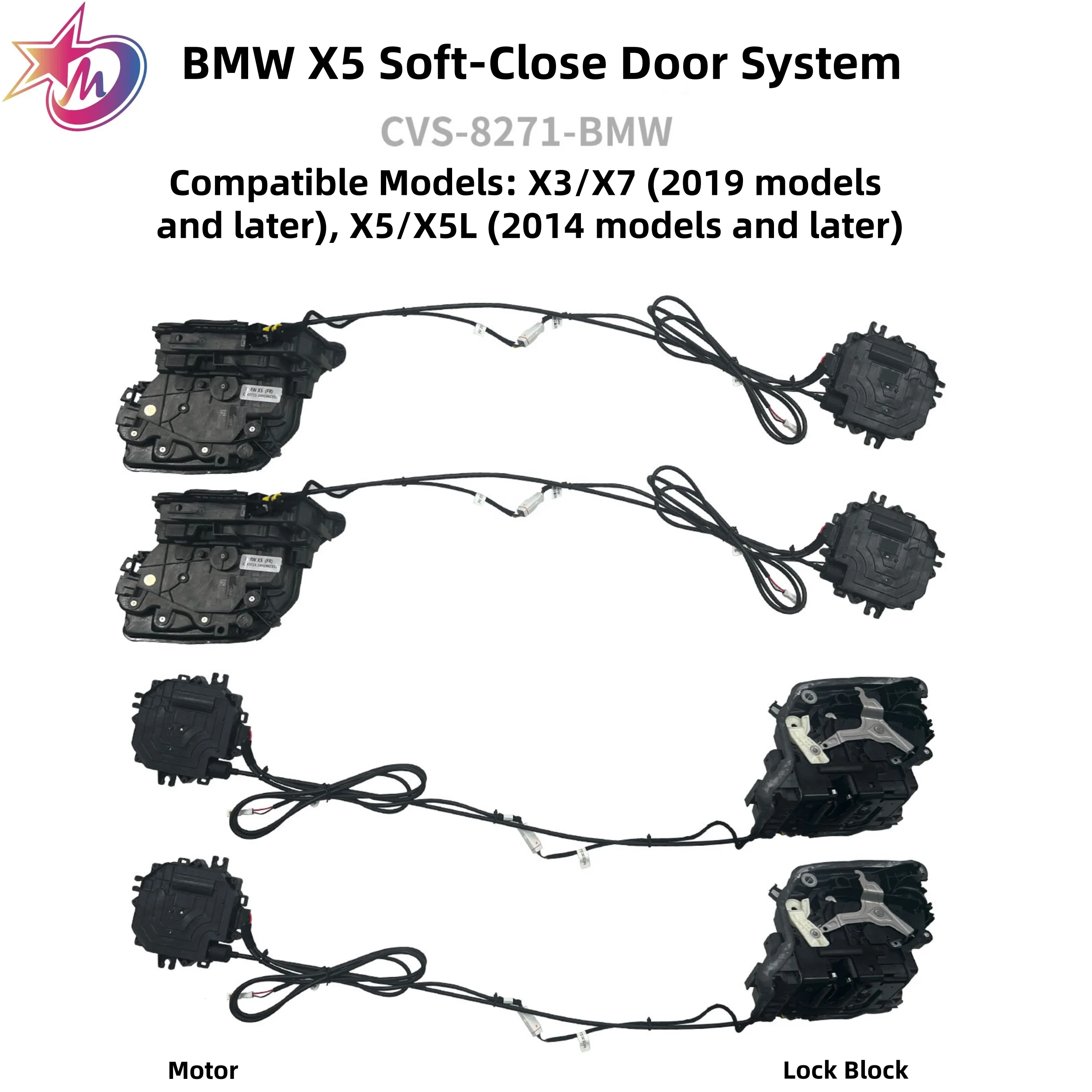 Intelligent  Suction Door Modification Kit Silent Soft Close Door Upgrade Accessories Durable Vehicle Parts 2 Years Warranty