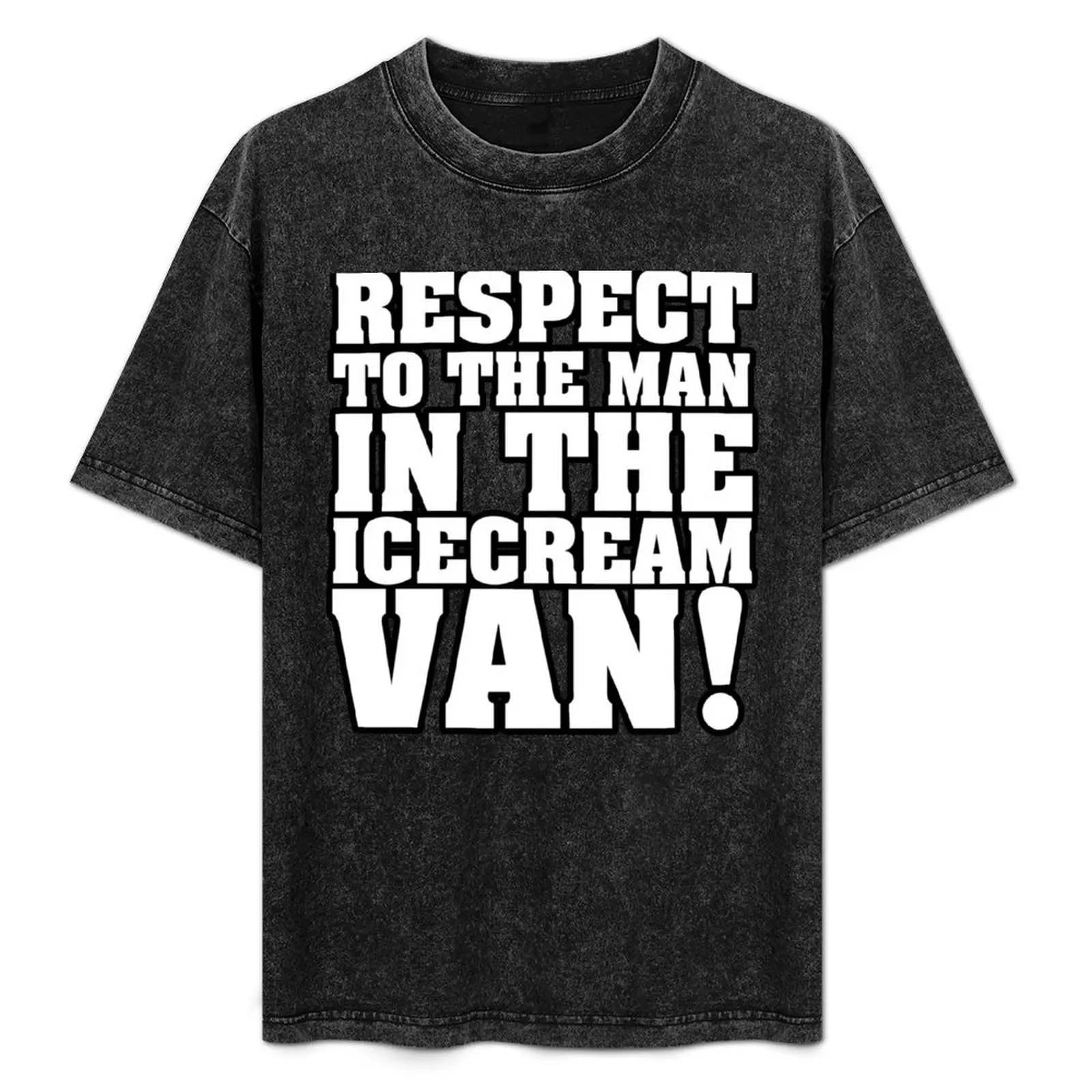 ICECREAM VAN! (white) T-Shirt Simple Line Art Print Tee