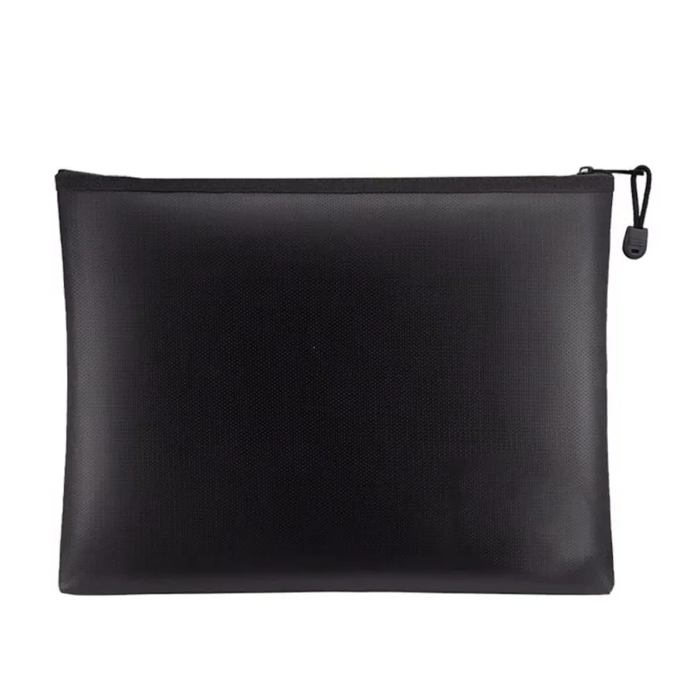 

High Temperature Resistant Fireproof Document Bag with Zipper Square Fire Safe Storage Pouch Multi-Purpose 4 Sizes