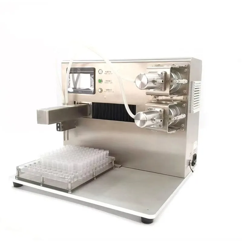 Worldwide Supplychain High Accuracy Ceramic Plunger Pump Automatic Reagent Tube Glass Vial Liquid Filling Machine