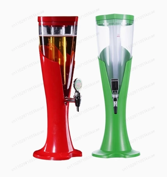 3L Illuminated Beer Cannon Tower for KTV, Creative Cola & Beverage Dispenser Column