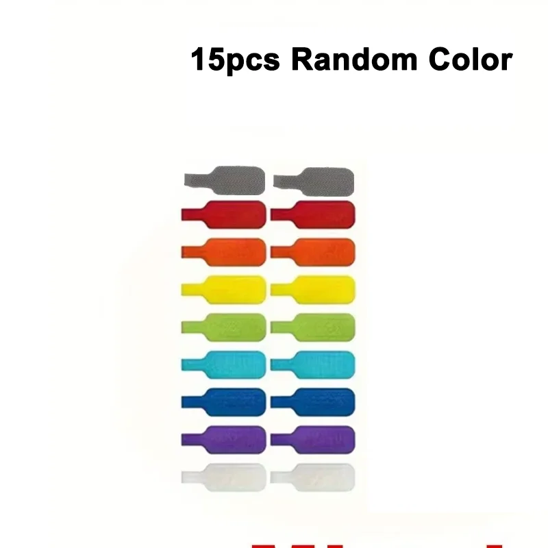15pcs Cable Label Tape -writable, Reusable Cable Ties with Write-on Label, Wire Identifier, Classification Management