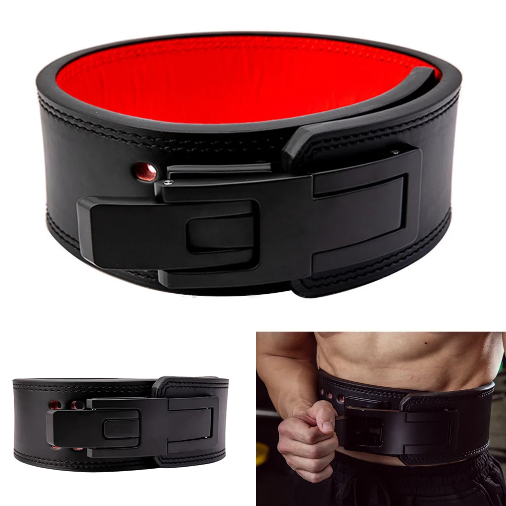 

Weightlifting Belt Self-Locking Powerlifting Belt Weight Lifting Belt Adjustable Gym Bodybuilding Training Belt Waist Protector