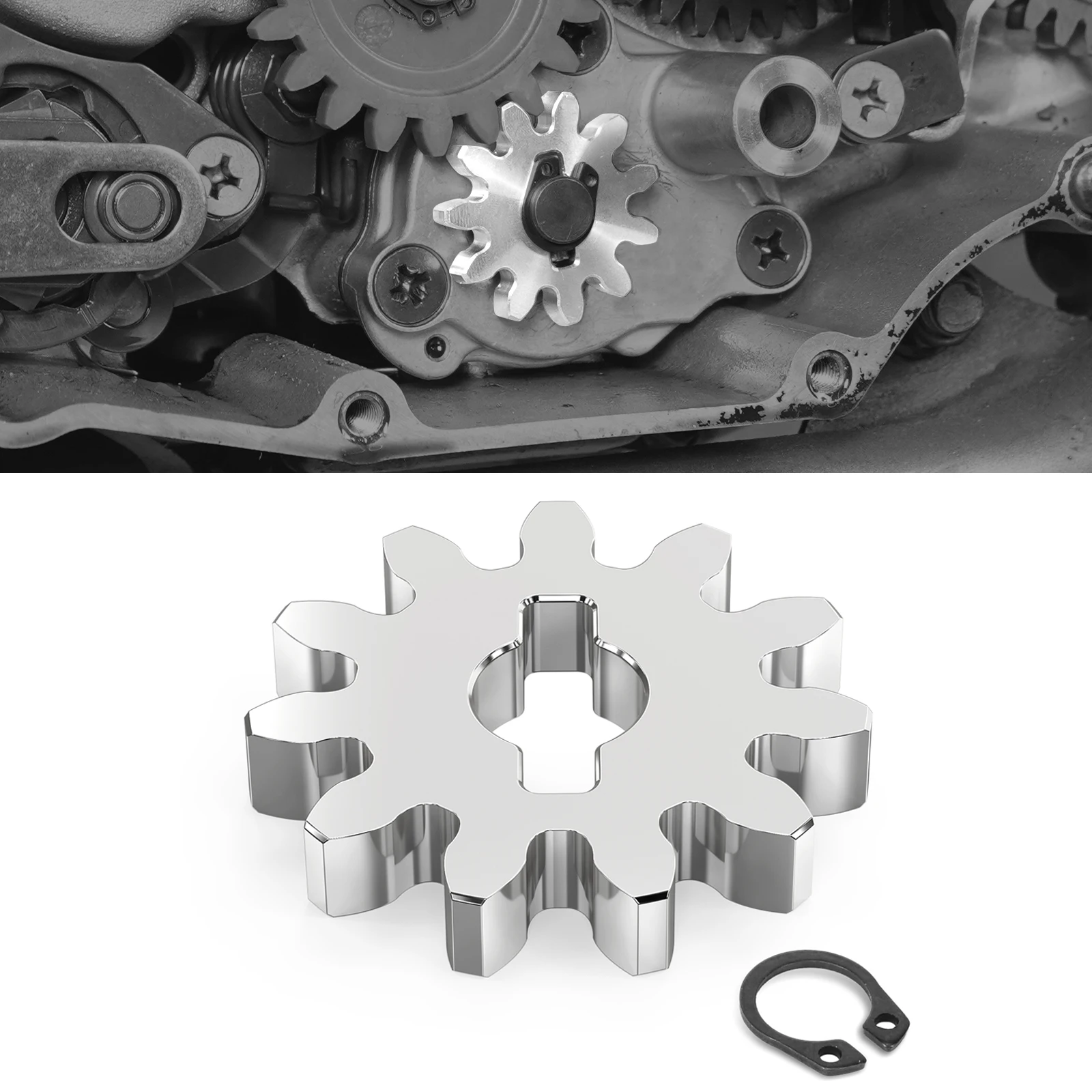 

NICECNC For Suzuki DRZ400SM 2000-2024 DRZ400 DRZ400E DRZ400S DR-Z 400 400E 400S 400SM Motocross Engine Oil Pump Gear 16331-29F01