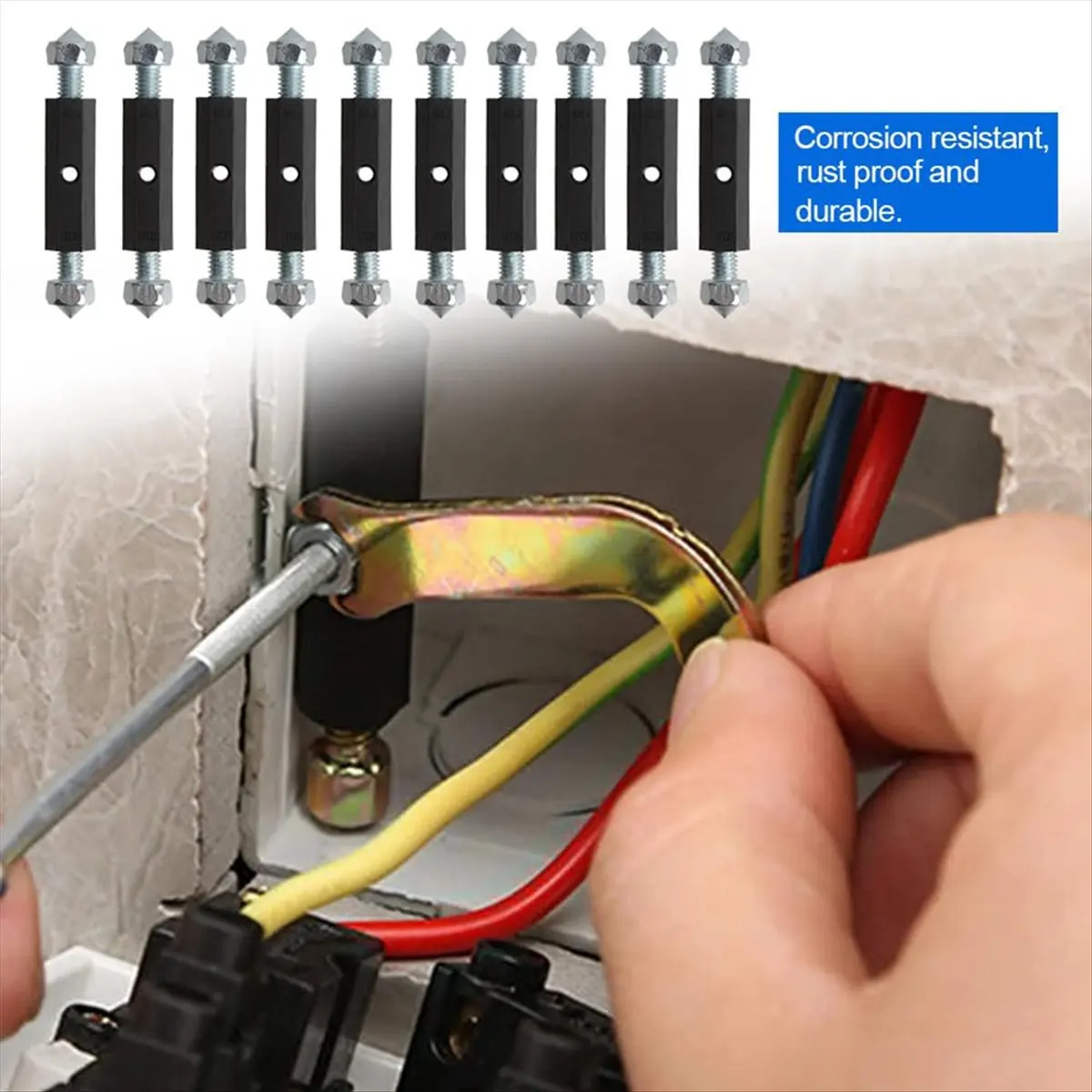 AA14 10PCS Manganese Steel Switch Socket Concealed Box Repairer Cassette Repair Unit Electrical Case with Wrench Type 118