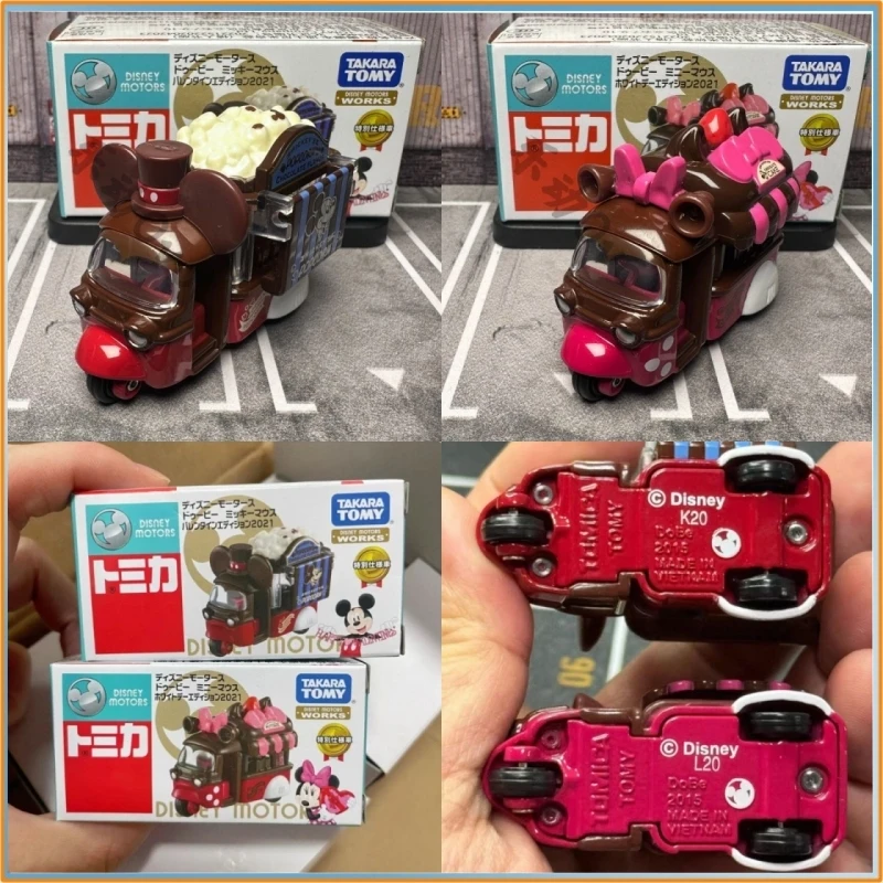 

Genuine Tomica Disney Mickey Mouse Minnie Mouse Die-Cast Toy Car Popute Valentine'S Day Limited Edition Car Model Toy Gift