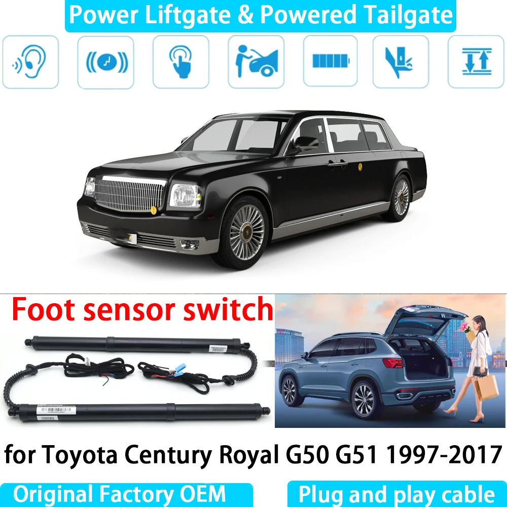 for Toyota Century Royal G50 G51 OEM Automatic Electric Power Liftgate Powered Tailgate Strut Tail Gate Lift System Rear Trunk