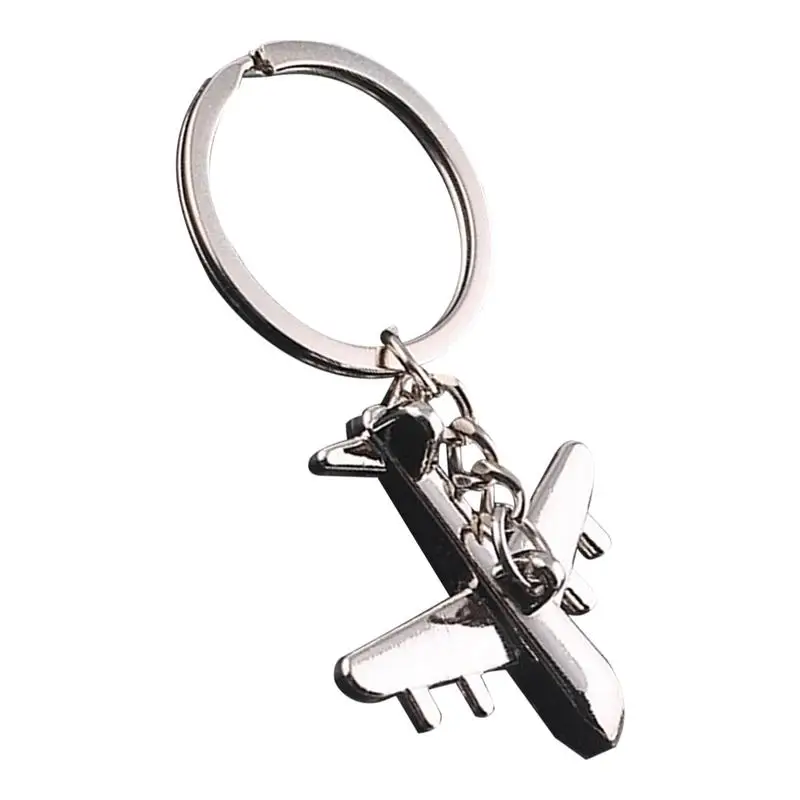 Airplane Keychain For Men 3D Airplane Keyfob Funny Keychain Portable Airplane Keychain For Kids Keyrings Pendant For Aviation