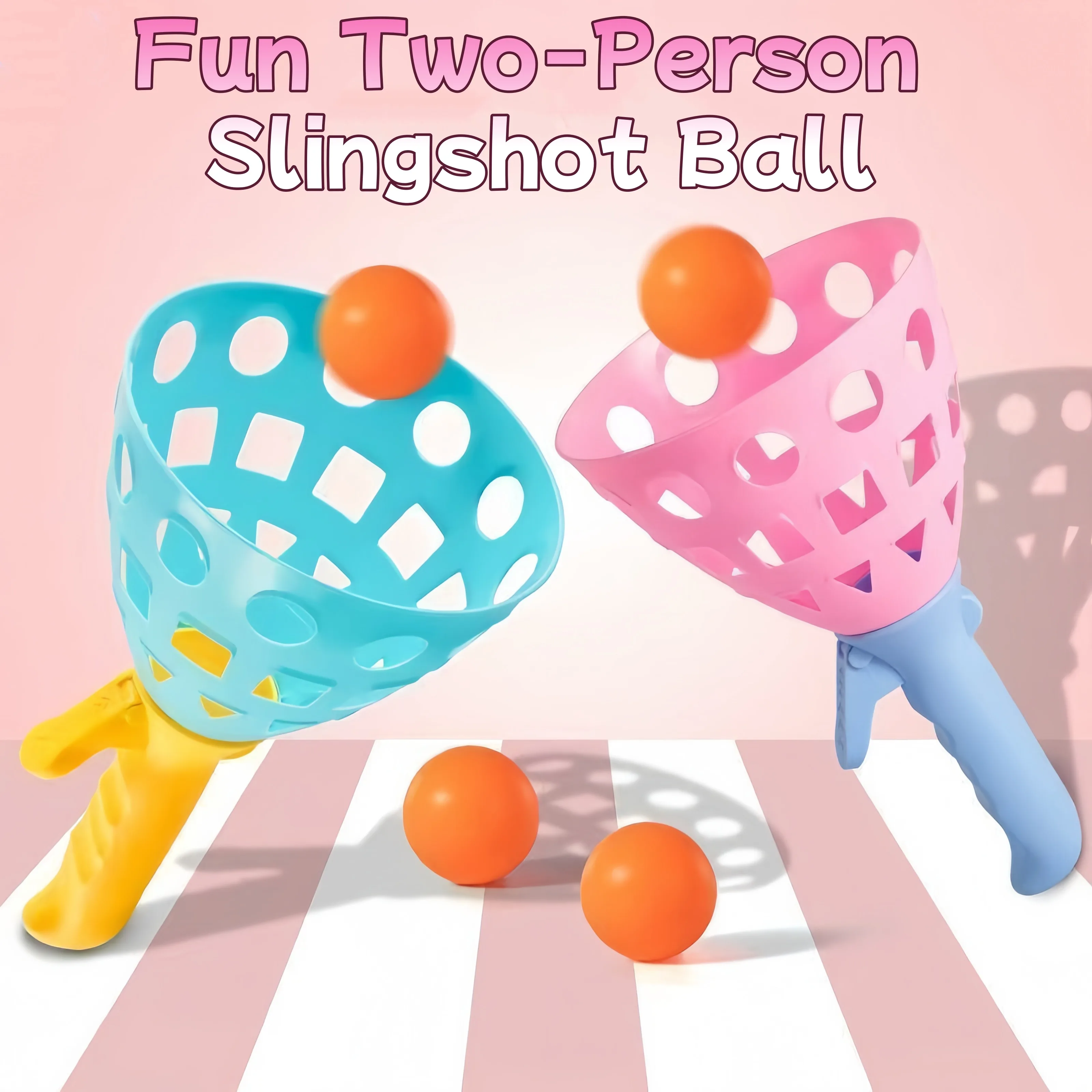 

Children's docking launch ball, throwing ball, elastic ball, parent-child interactive catapult toy, indoor and outdoor toys