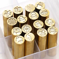 15mm Wax Seal StampTwo-sided Embossed Wax Seal for Wedding Invitation Scrapbook Decoration Craft Customized Seal Logo wax stamp
