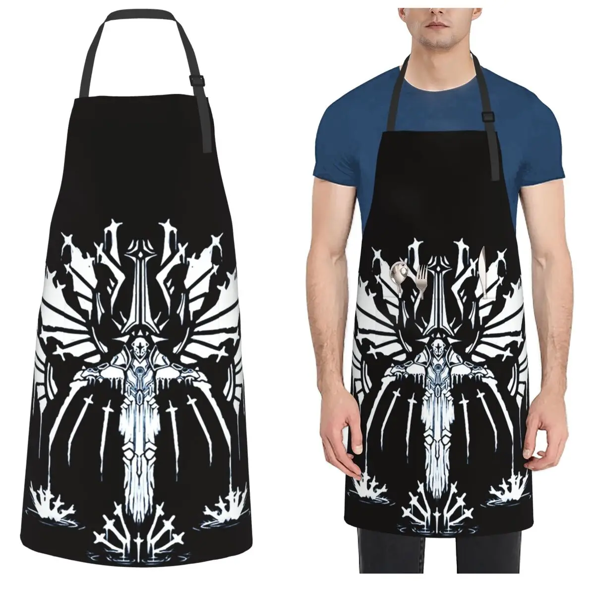

Ultrakill Game Aprons Chef Cooking Baking Tablier Sleeveless Bib Kitchen Cleaning Pinafore for Women Men Painting