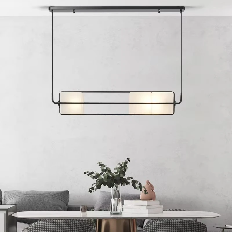 Lampada a sospensione E14 in vetro dal design moderno nordico Minimalismo Luce Ristorante di lusso Soggiorno Decorazioni per la casa Lampadario Camera da letto Led