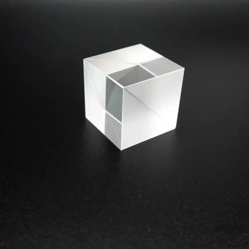 Beam Spliter 10/15/20/30/40/50 mm High-precision Optical Glass Prism Splitting  Cube Splitting Ratio R50% T50%