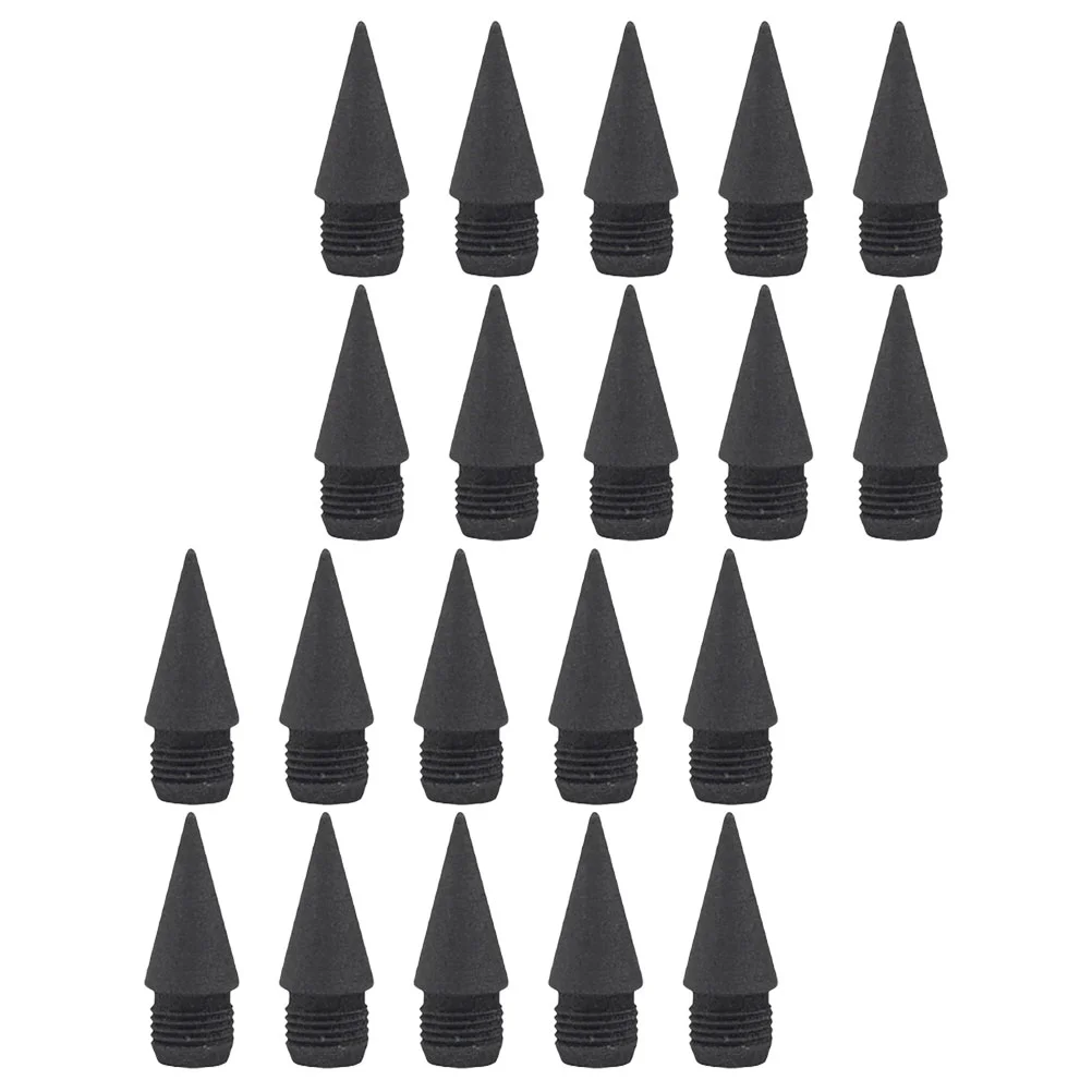 20 Pcs Replacement Pencil Tip Graphite Tips Eternal Infinite Replaceable Erasable Convenient Pencils Inkless
