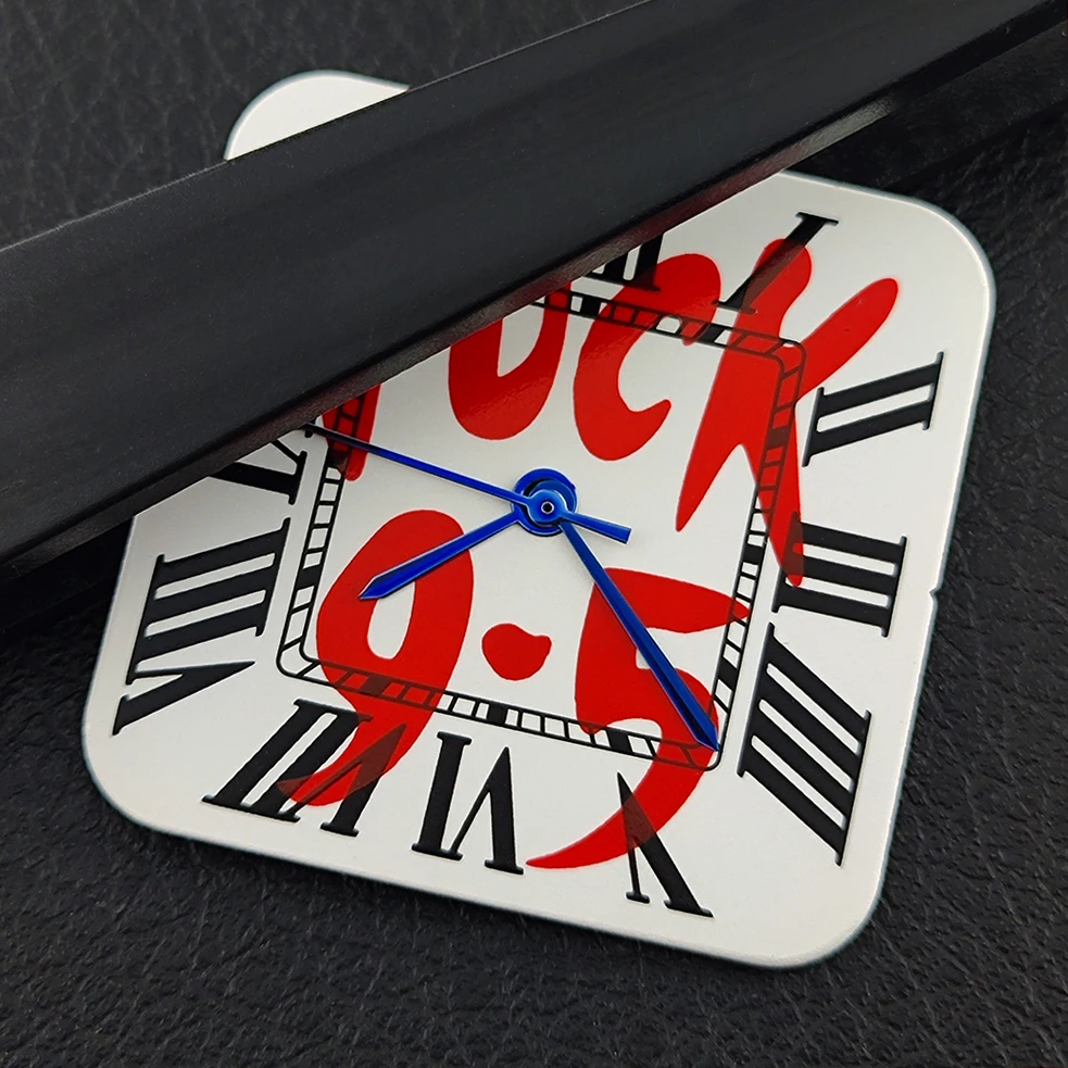 Cadran NH35 NH36, cadran carré 27mm, logo personnalisé sans cadran lumineux, adapté aux accessoires de montre à mouvement NH35