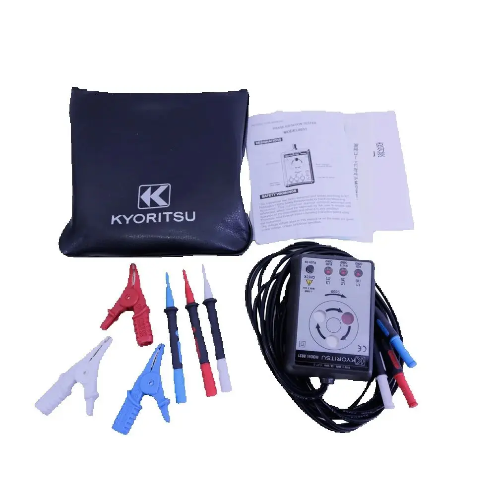 Kyoritsu 8031 Indicateur de phase numérique avec vérificateur de phase ouverte KEW8031 Kyoritsu8031