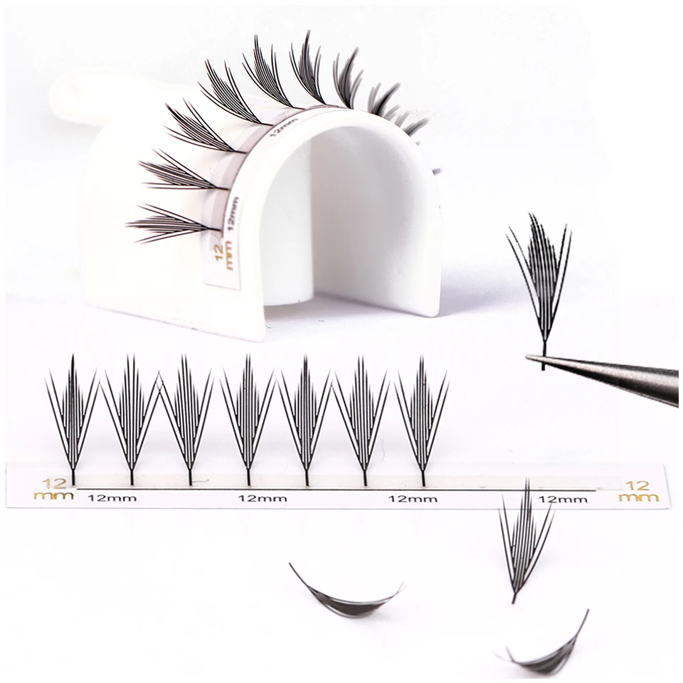 Anime Spire Eyelash Extension Individual Natural Cashmere Manga Premium False Eyelashes Super Soft Feather Shaped Comic Eyelash